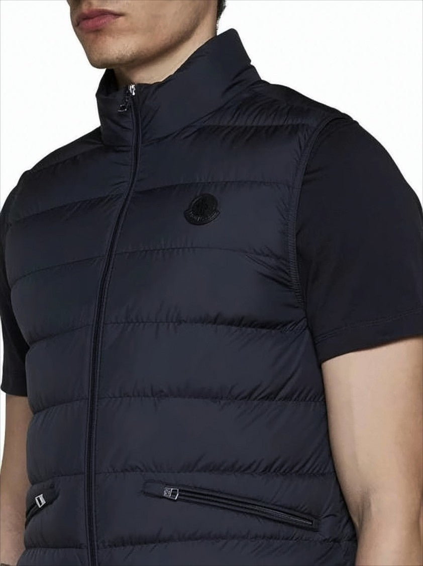 Padded Black Quilted Vest