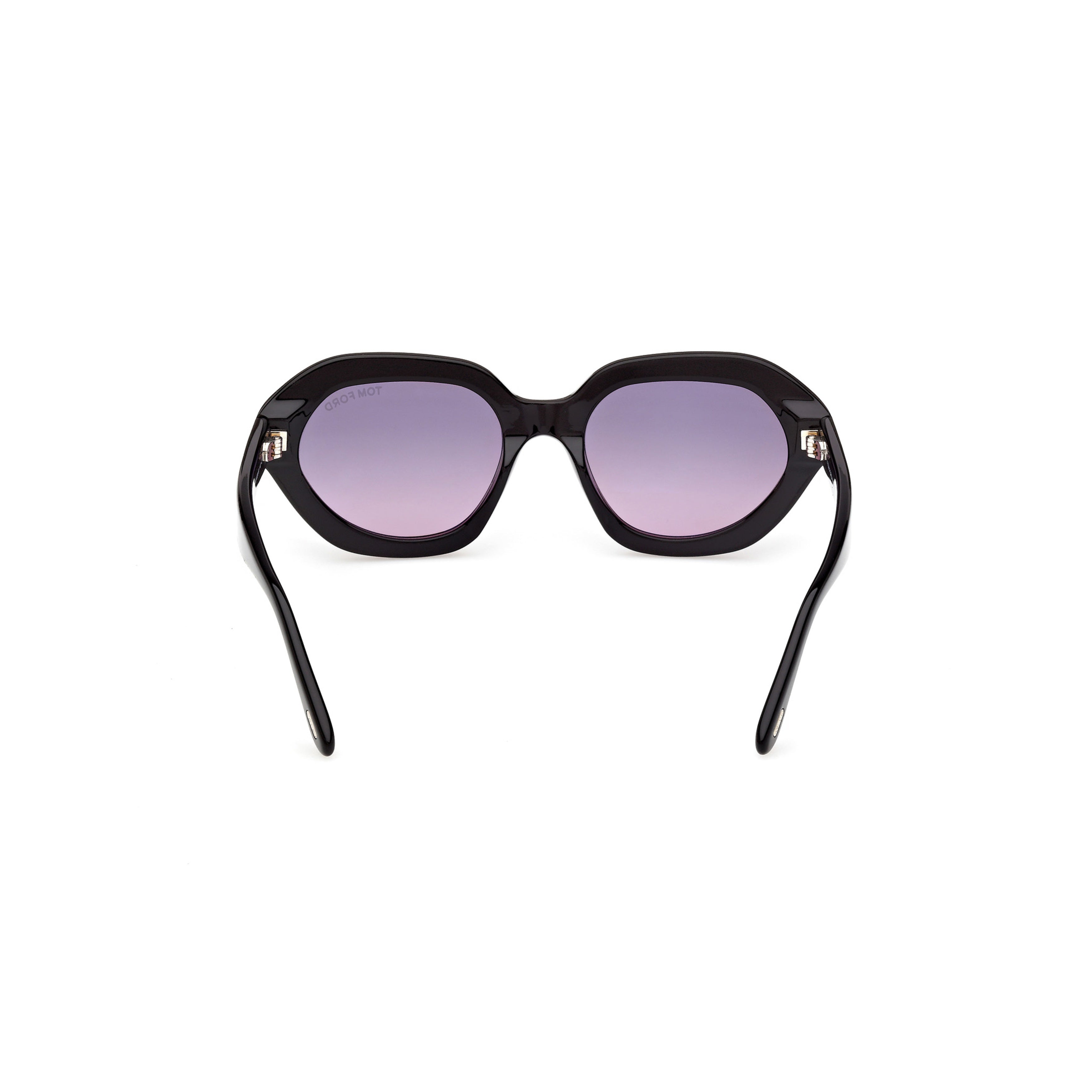 Ft1341 Oversized Geometric Black Acetate Sunglasses