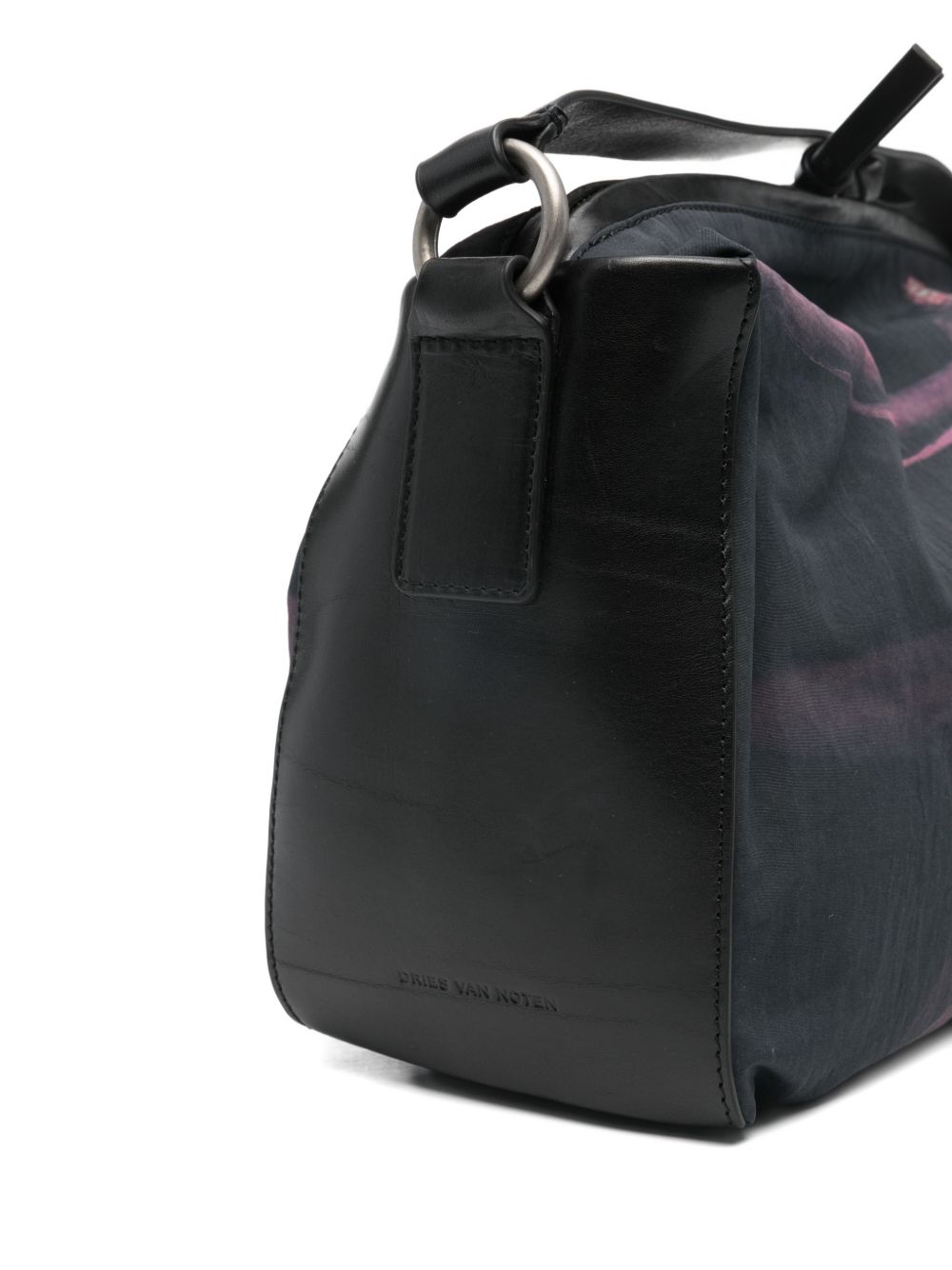 Rectangular Bags with Dark Floral Print