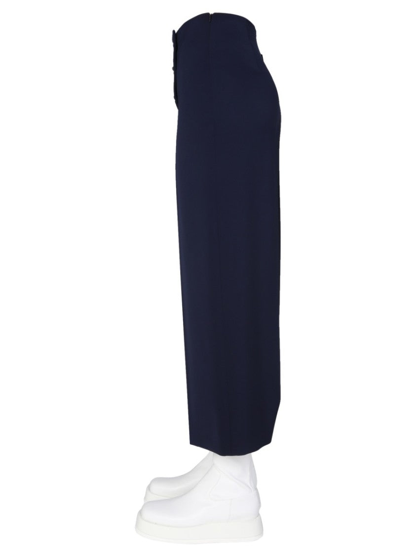 Cropped Wide Leg Trousers