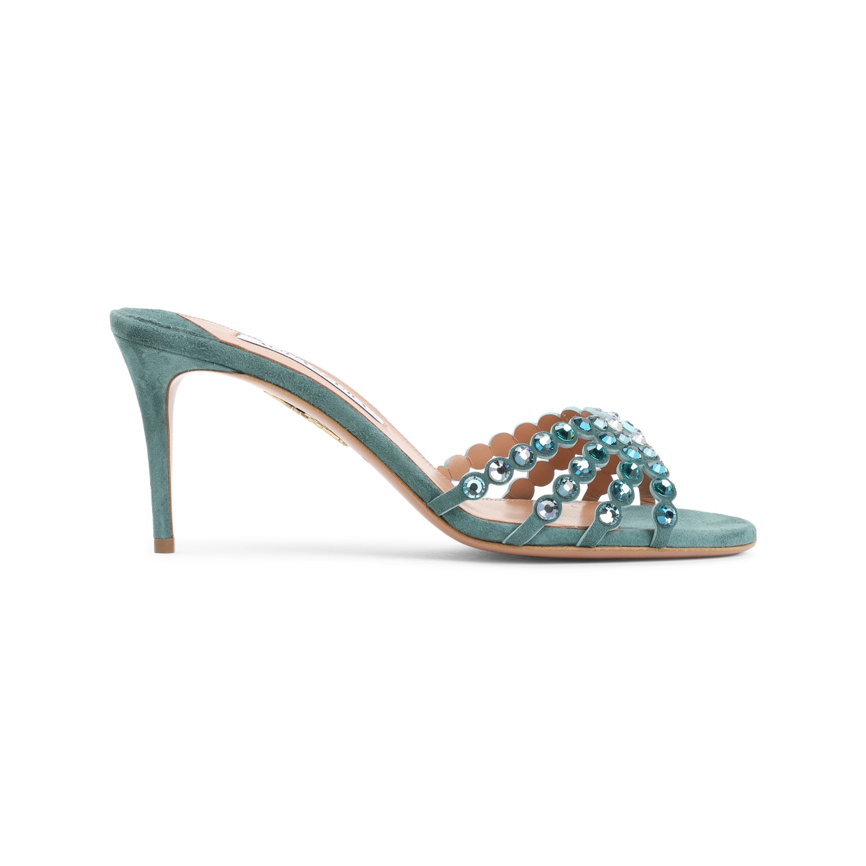 High Stiletto Heel Blue Sandals