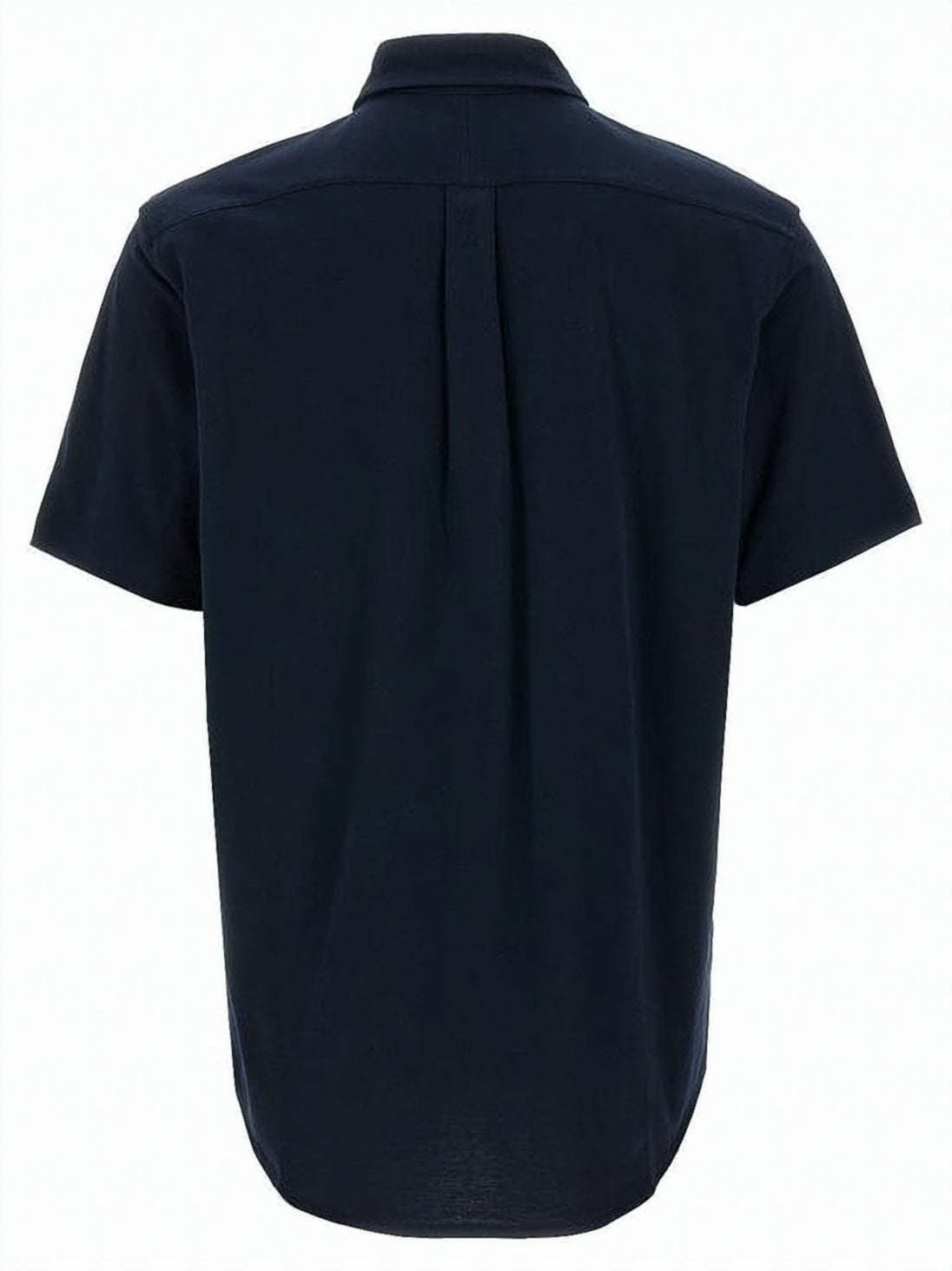 Short-Sleeved Button-Up Shirt with Classic Collar