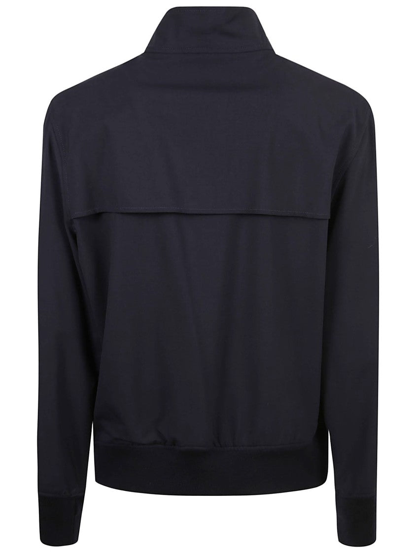 Tailored Black Coat With High Collar