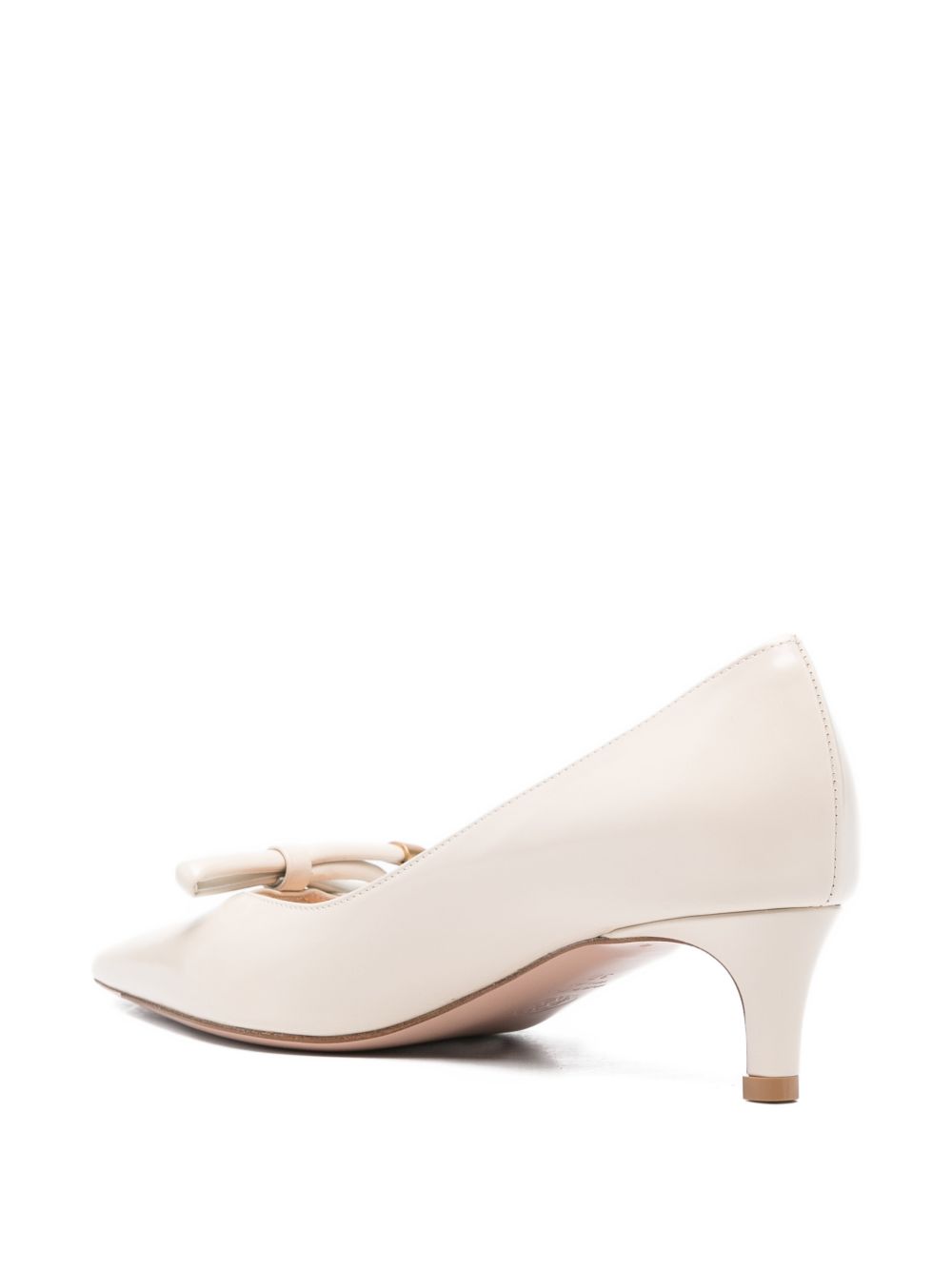 Pointed-Toe Pumps With Low Kitten Heel