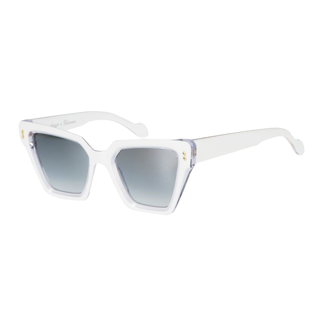 Vanessa Glamour Oversized Square Frame Sunglasses with Gradient Lenses