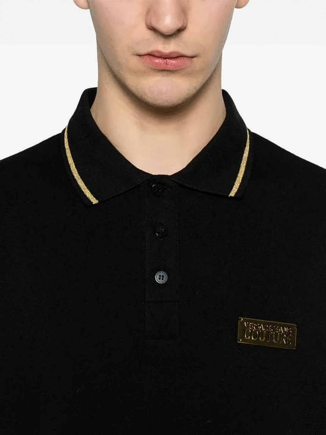 Short Sleeve Black Polo Shirt