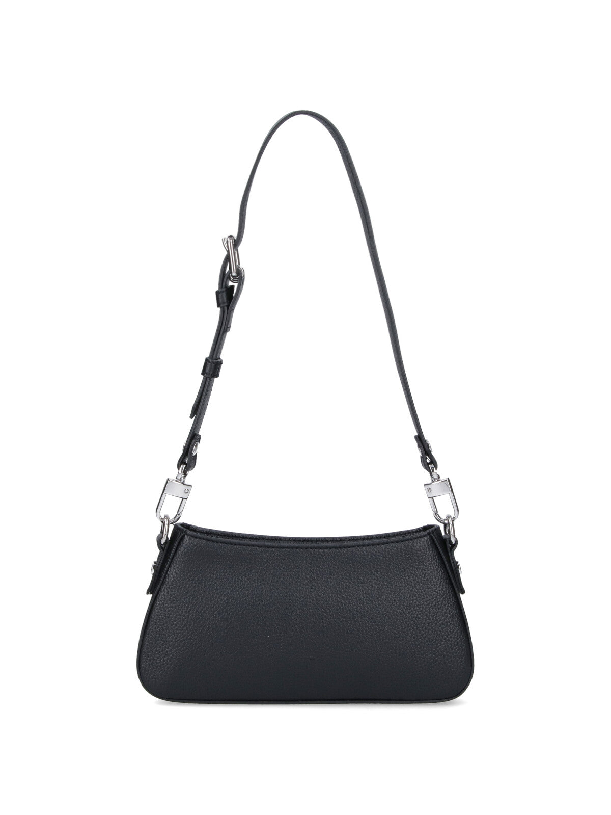 "Tasha" Shoulder Bag In Black Fabric