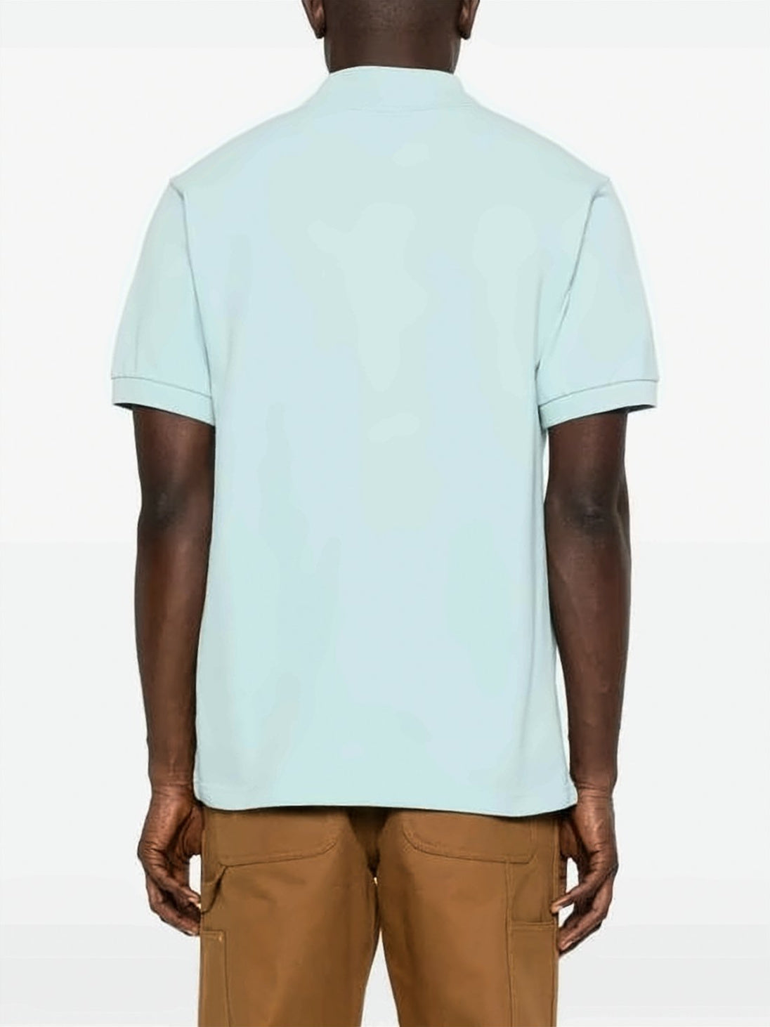 Textured Short-Sleeved Polo Shirt