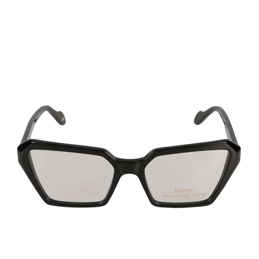 Kamila Light Geometric Frame Sunglasses with Glossy Black Finish