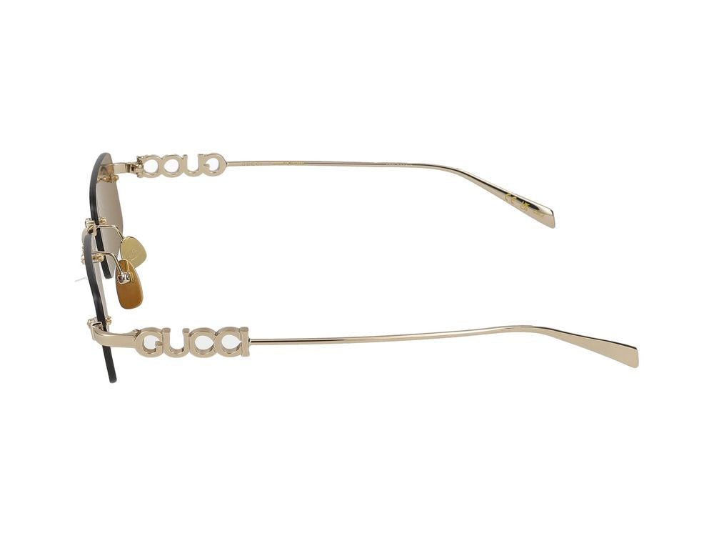Sunglasses Gucci GG1808S 003 gold gold grey 52/20/145