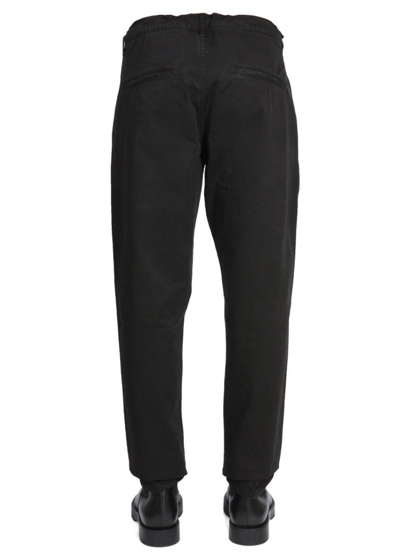 Straight-Leg Chinos With Zipper