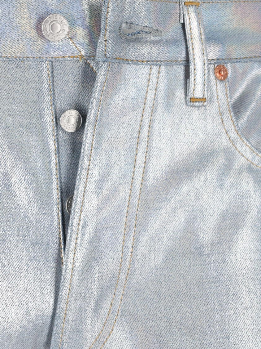 Metallic Jeans – Silver