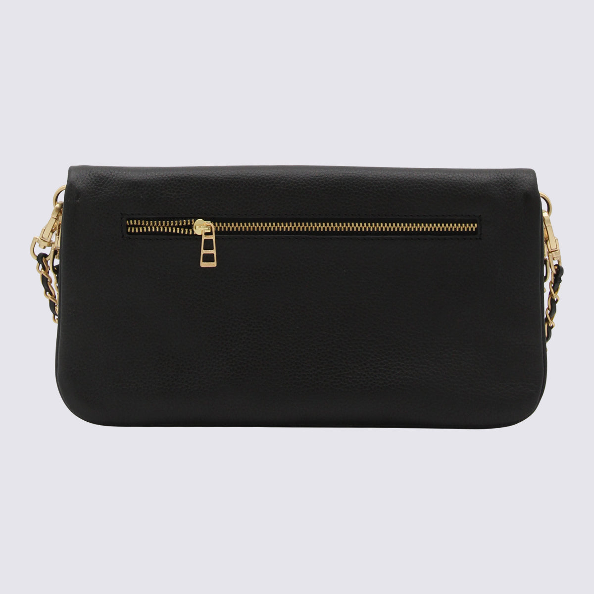 Black And Gold Leather Shoulder Bag