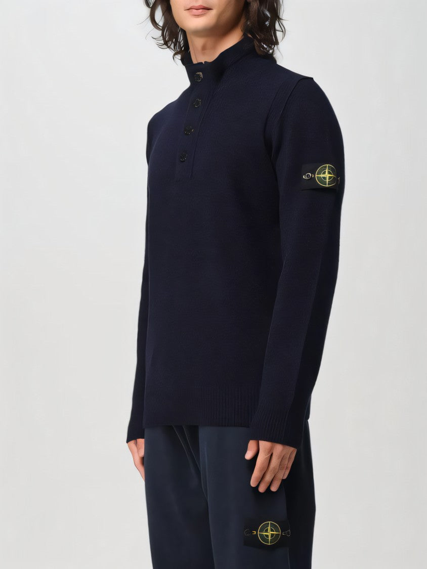 Classic Black Turtleneck With Ribbed Hem