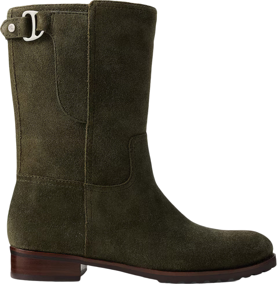 Elegant Mid-Boots With Decorative Strap