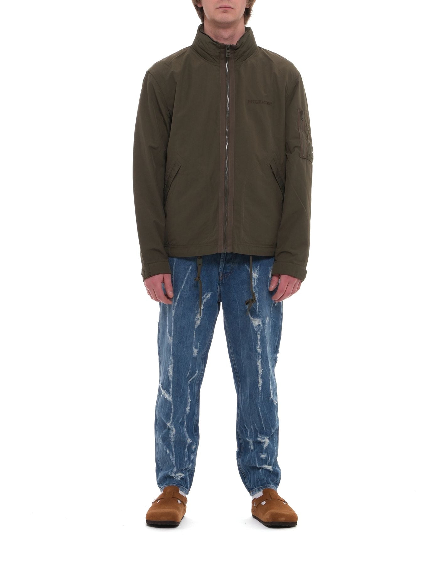 Water-Resistant Folding Jacket With Functional Design