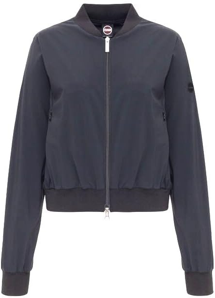 Cropped Black Bomber Jacket