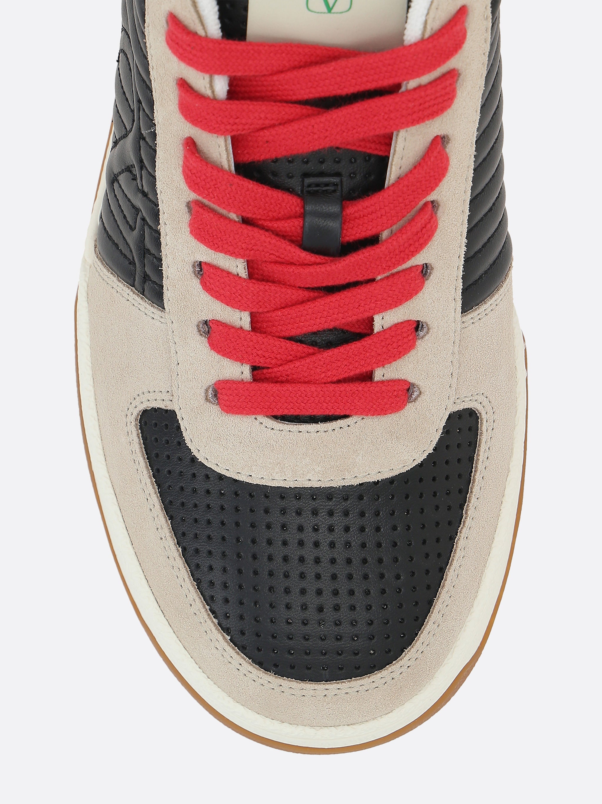 Neutral Sneakers Beige Suede Mixed Sneakers