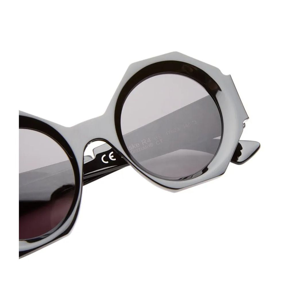 Mask R4 Sculptural Round Frame Sunglasses