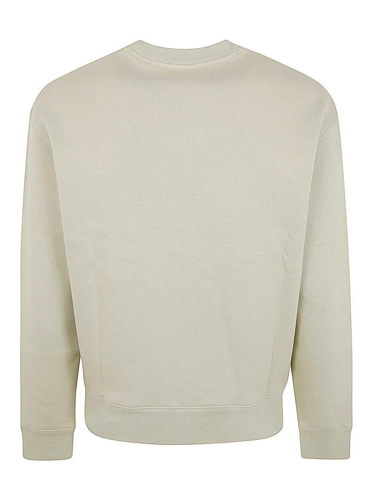 Crewneck Sweatshirt With Embroidered Fox Emblem