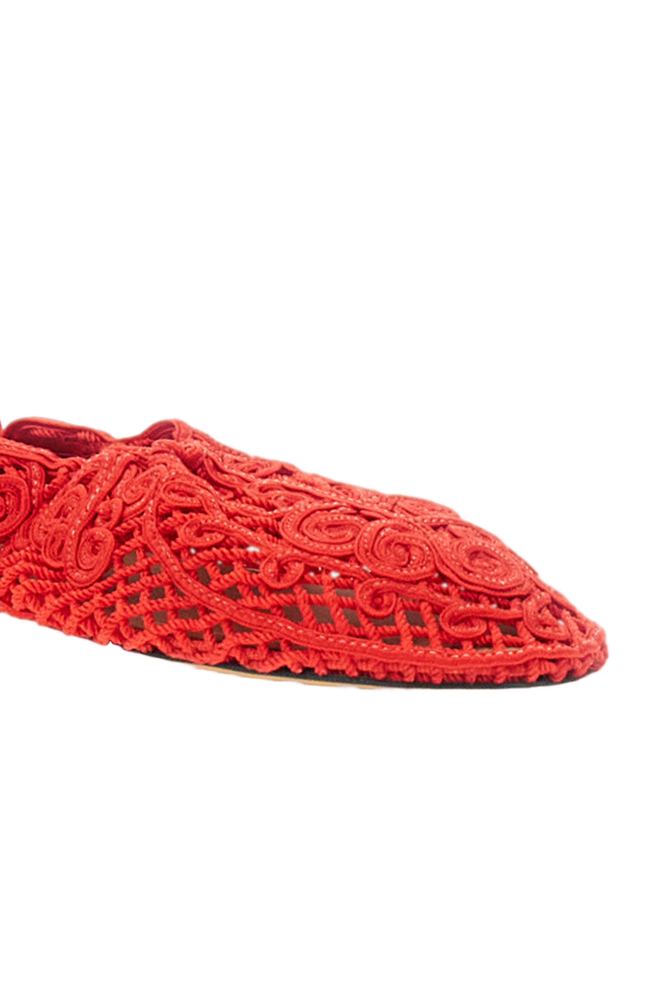 Red Iris Crochet Ballerina