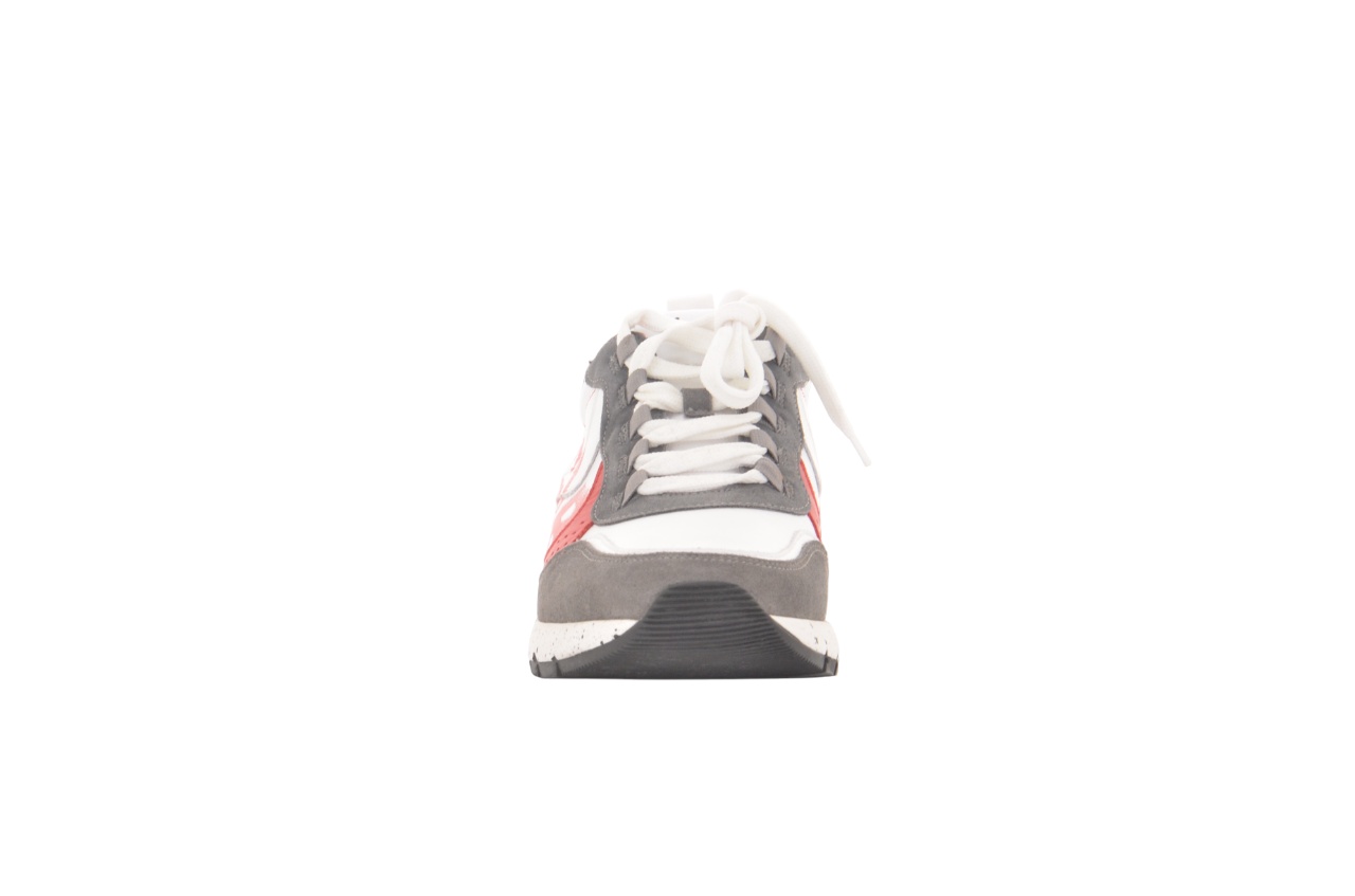Lace-Up Sneakers With Air Cushion And Graphic Accents