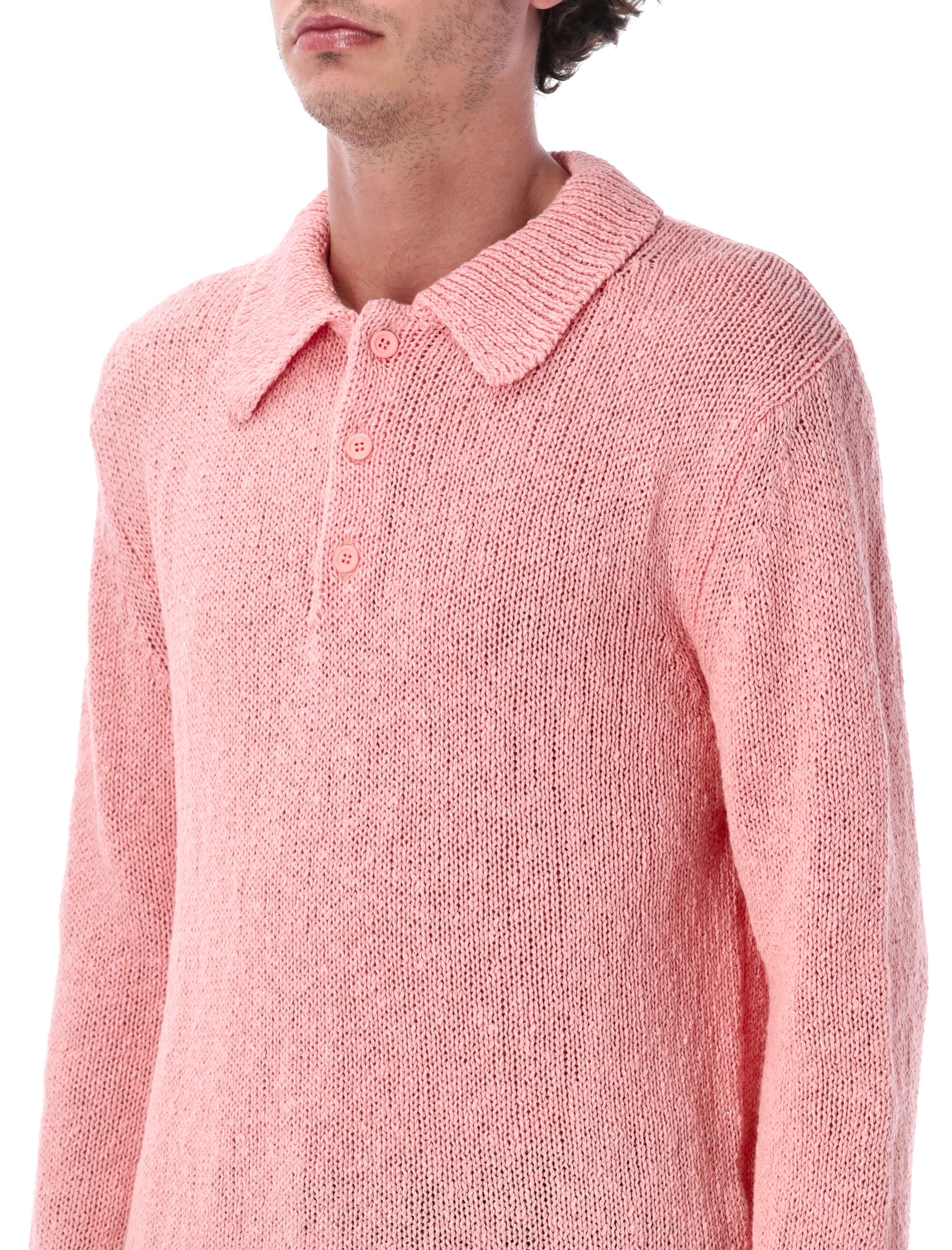 Cotton Linen Polo Sweater