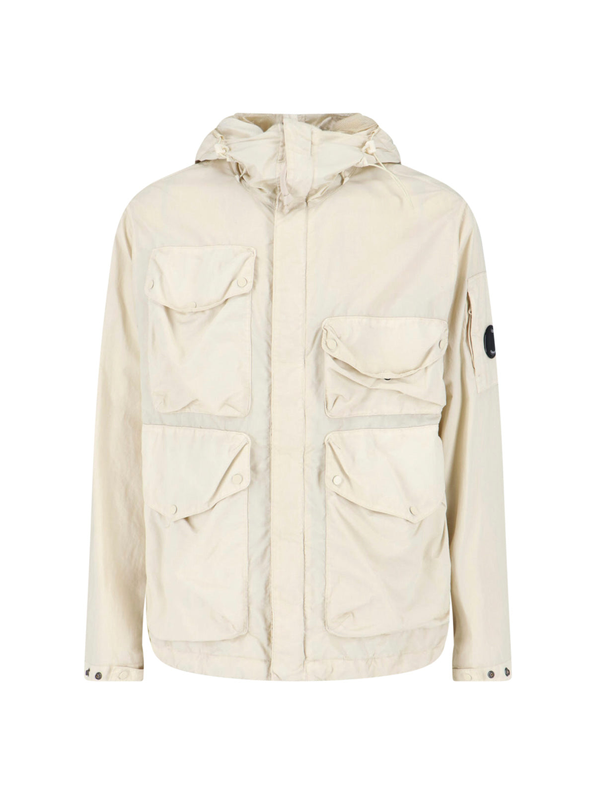 Cream Flatt Nylon Goggle Jacket