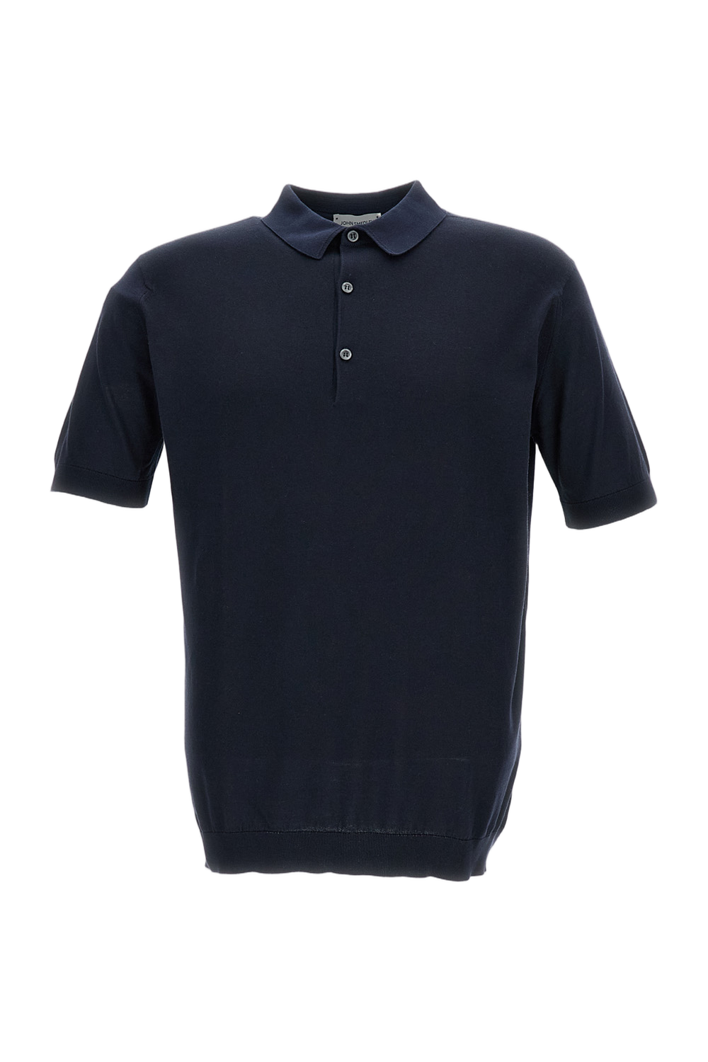 Blue Relaxed Fit Cotton Polo T-Shirt