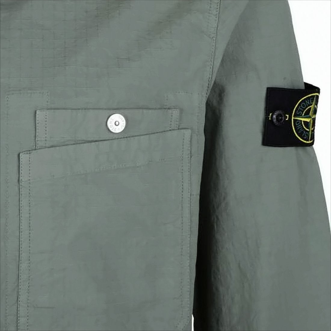 Green Jacket with Textured Fabric