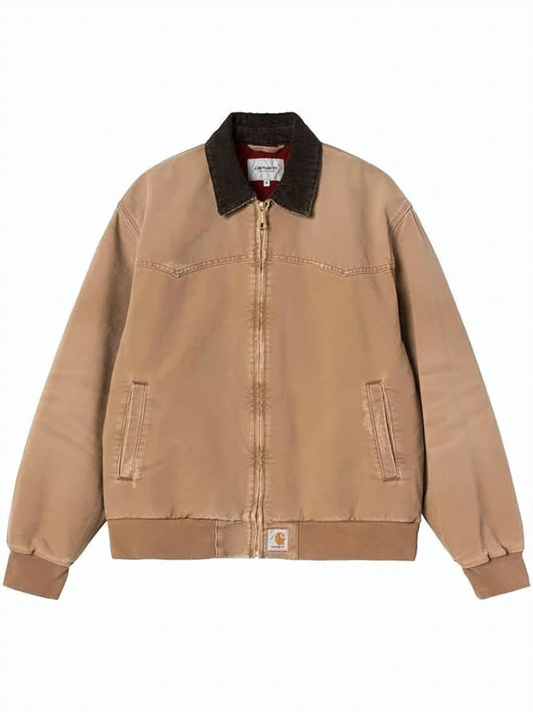 Quilted Organic Cotton Jacket with Corduroy Collar