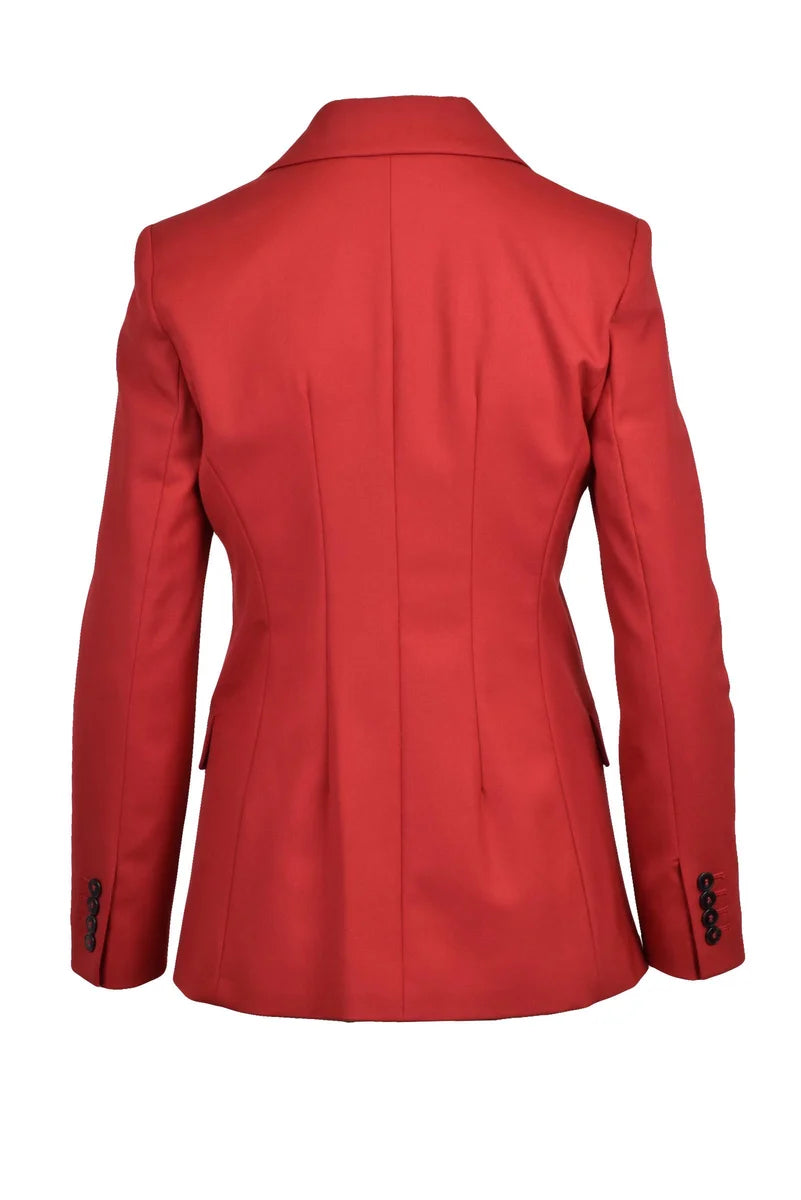 Double-Breasted Jacket - Red