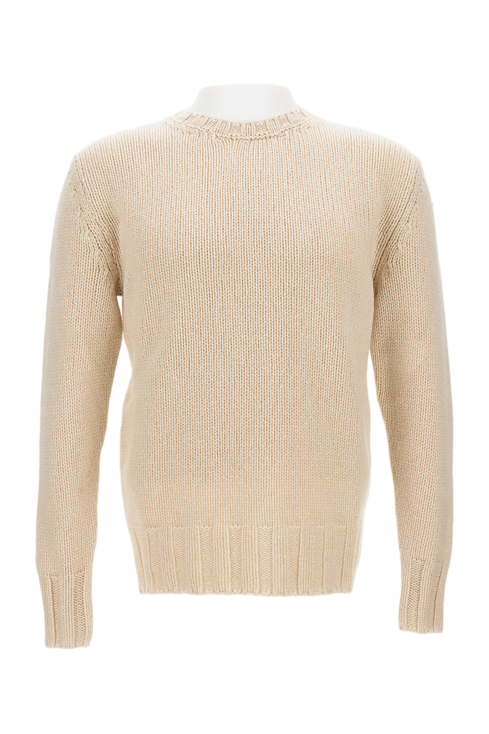 Brushed Virgin Wool Crew Neck Sweater