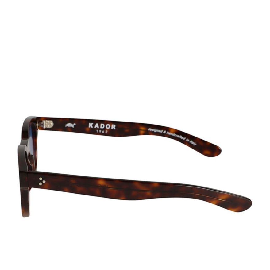 Kosmo Star Round Tortoiseshell Sunglasses with Gradient Blue Lenses
