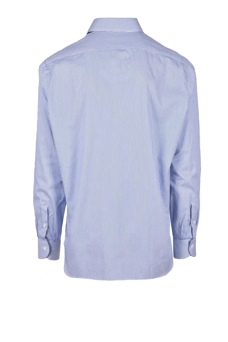 Cotton Shirt - White/Blue
