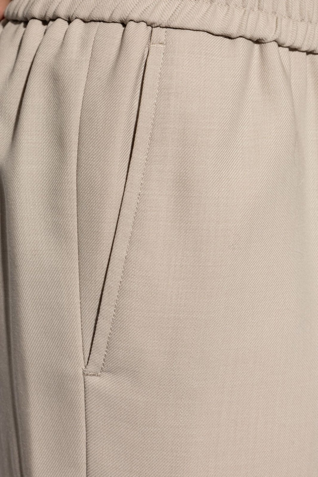 Tailored Straight-Leg Wool Pant