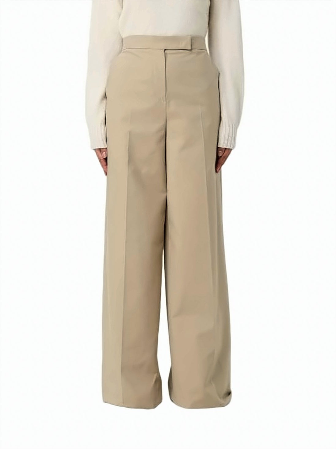 High-Waist Wide-Leg Tailored Pants