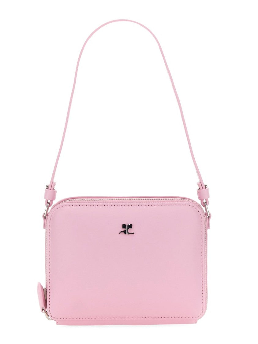 Rectangular Shoulder Bag With Adjustable Strap And Minimalist Design