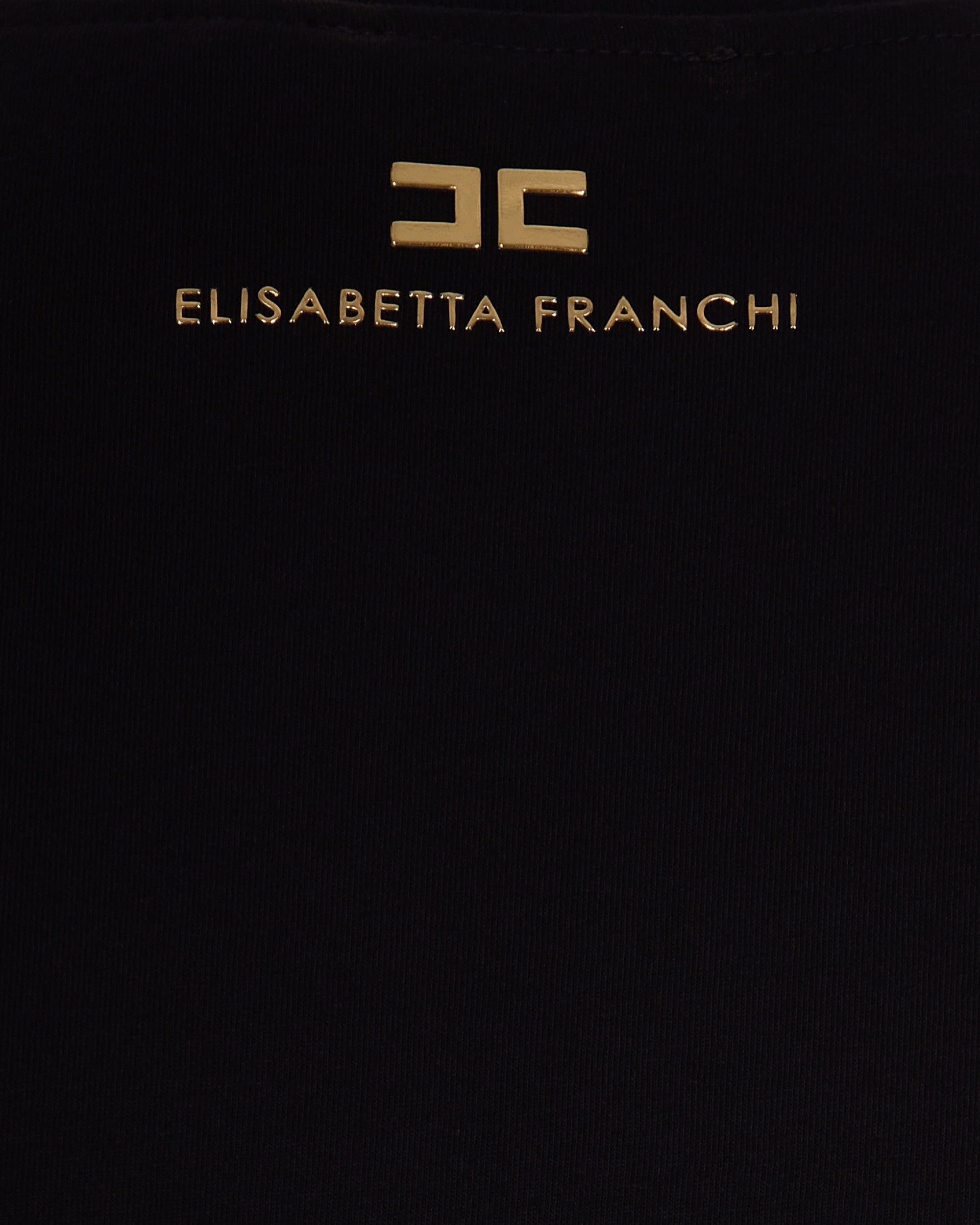 Black Jersey T-Shirt With Knot