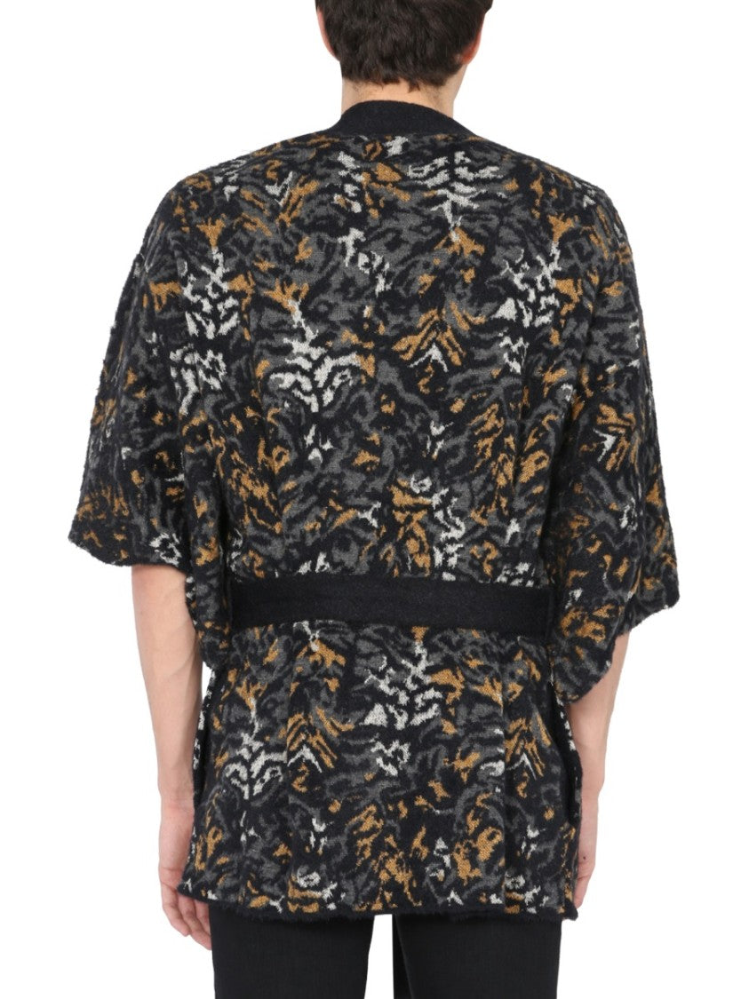 Jacquard Knit Kimono