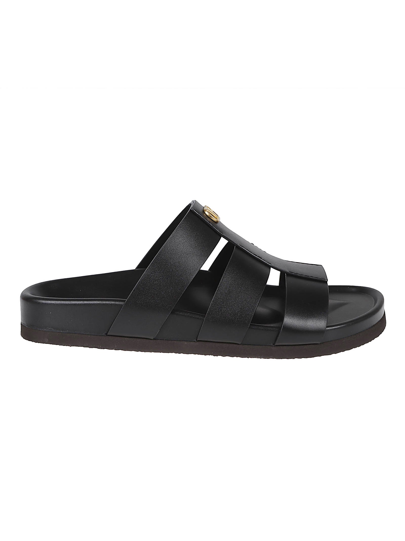 Black Leather Sandals