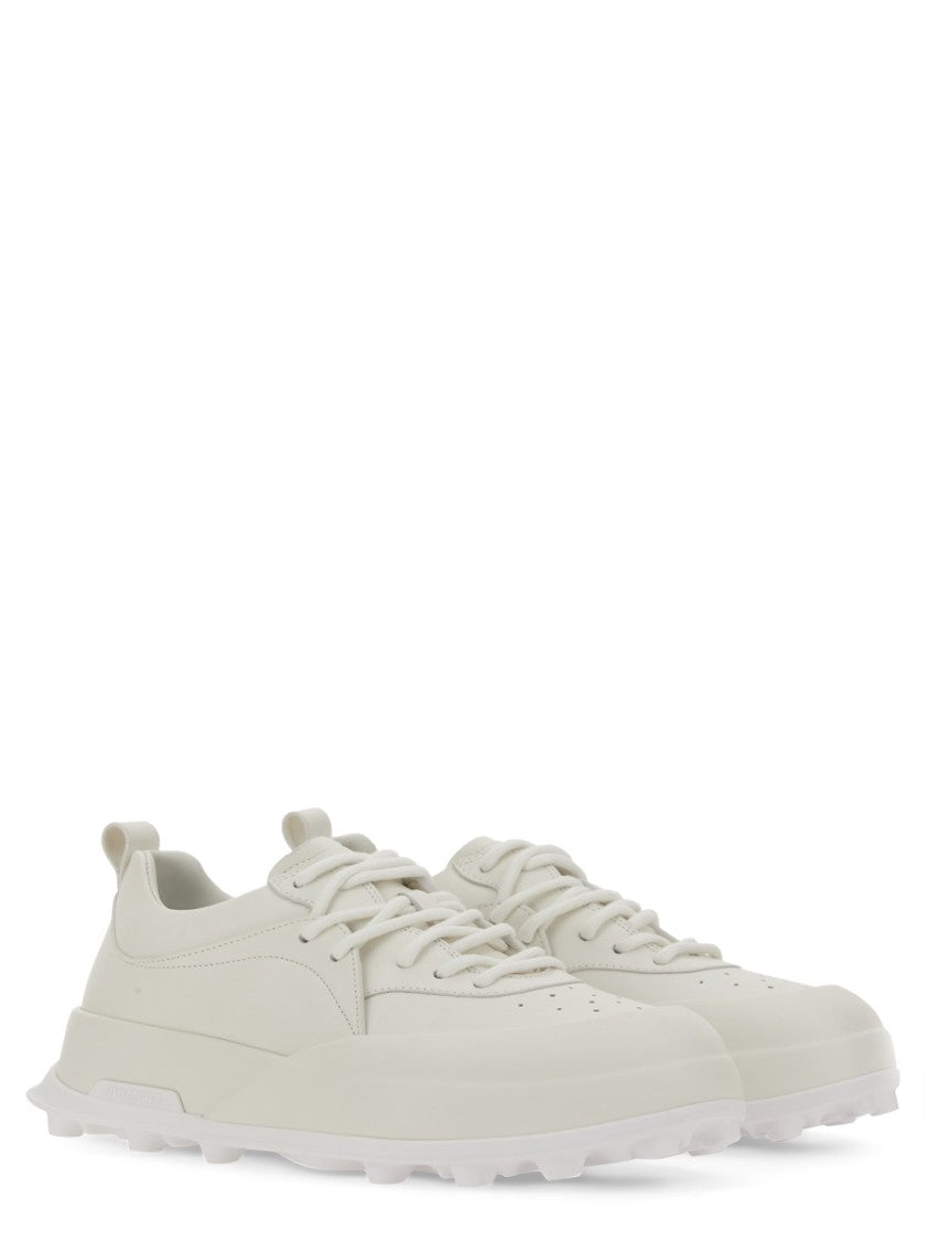 Orb Leather Sneakers With Chunky Sole