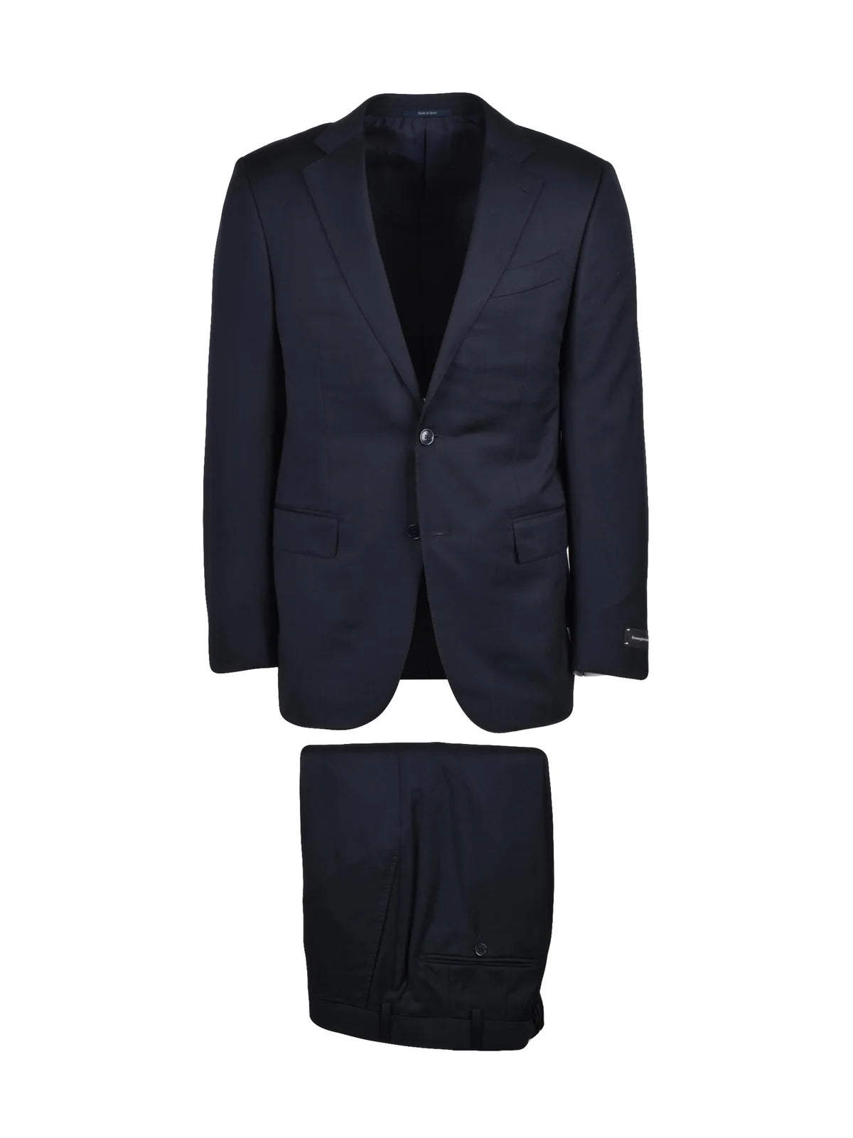Navy Blue Wool Sartorial Men Suit
