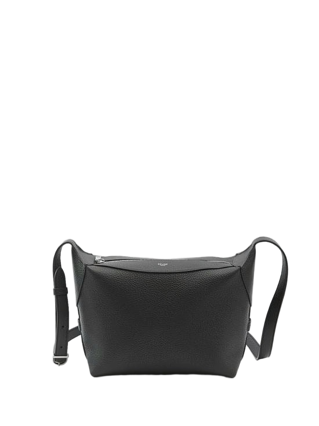 Textured Calf Leather Shoulder Bag
