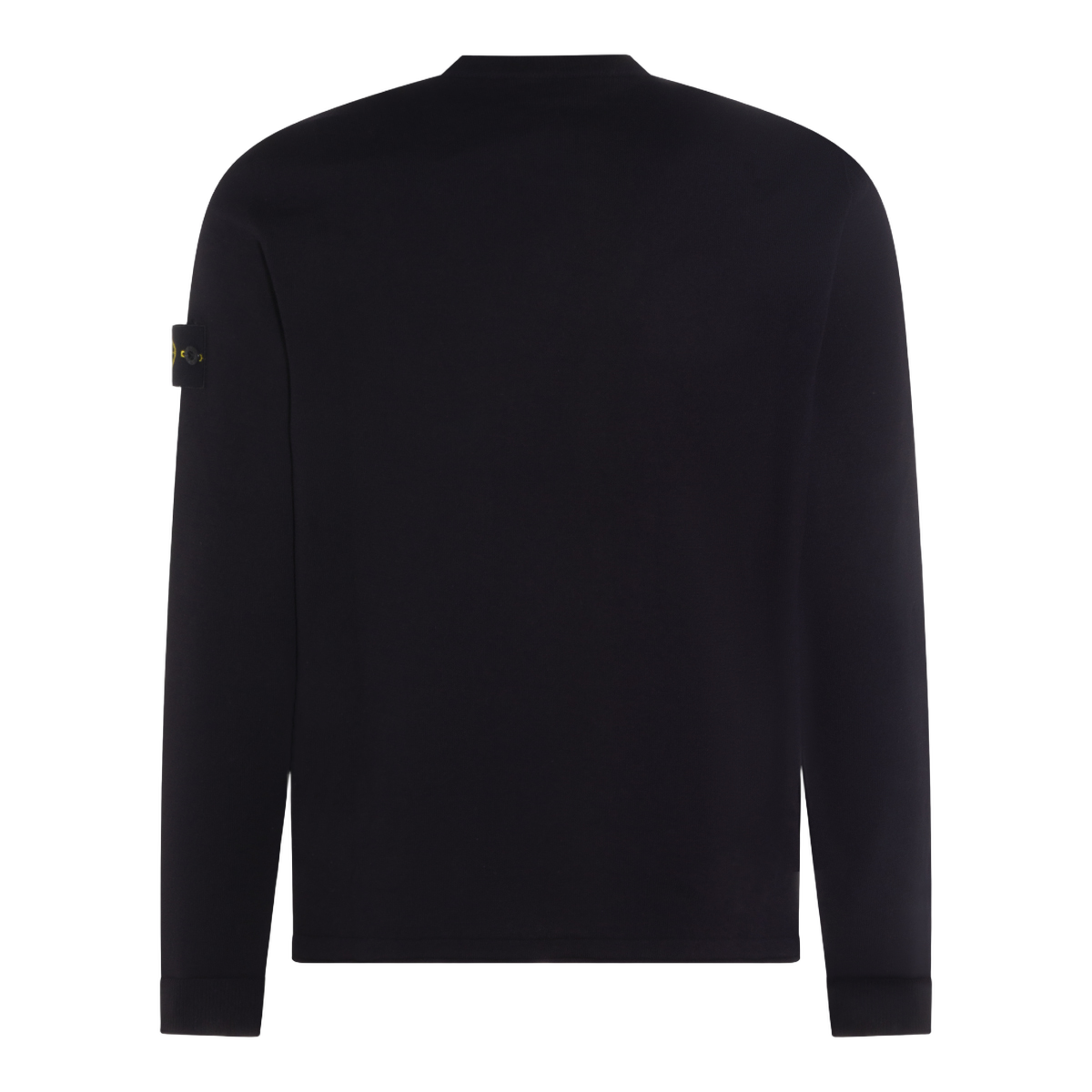Relaxed Fit Black Sweater With Crew Neckline