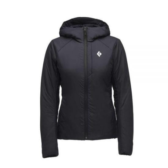 Lightweight Fitted Black Diamond Jacket With Minimalist Design