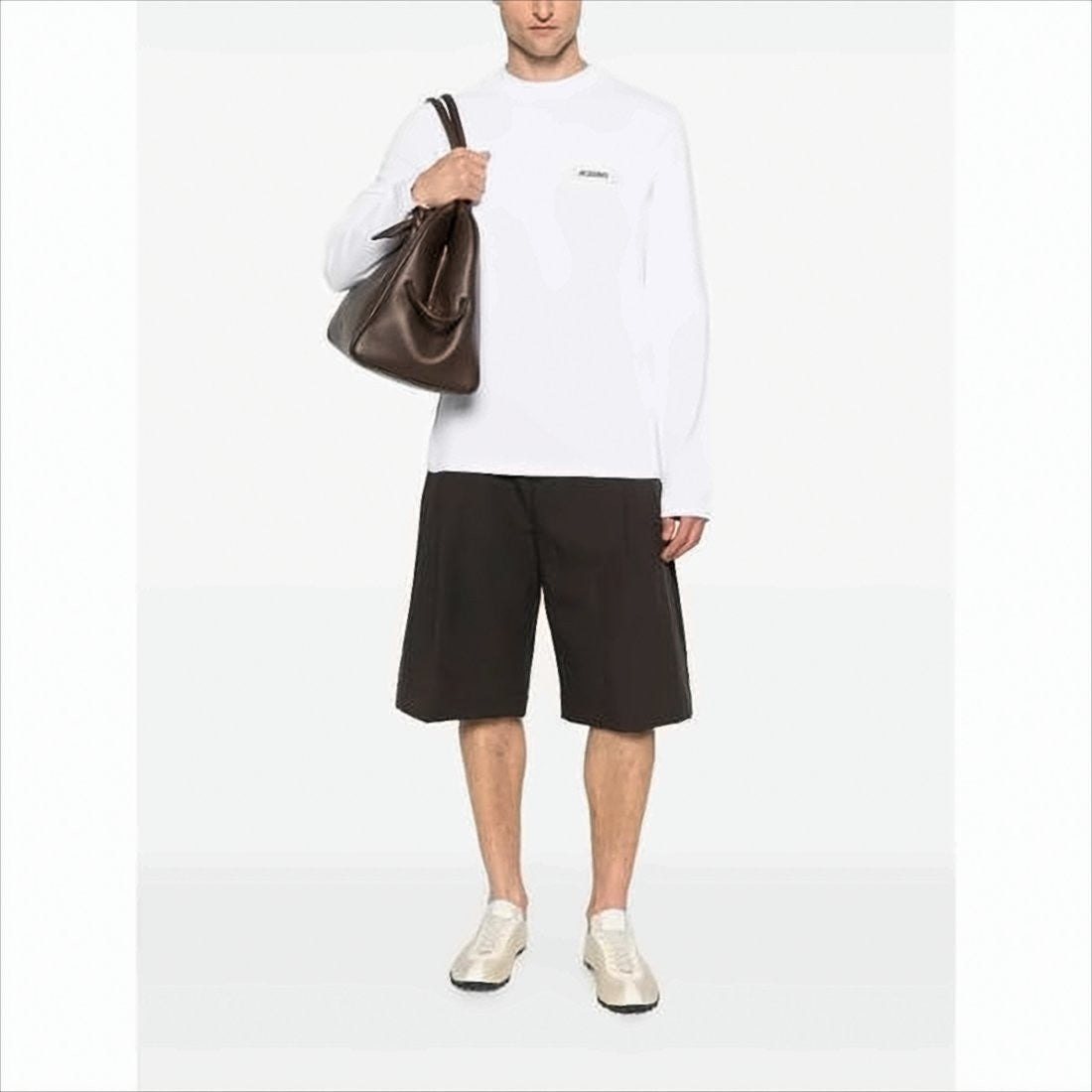 Long-Sleeve Cotton T-Shirt With Minimalist Design