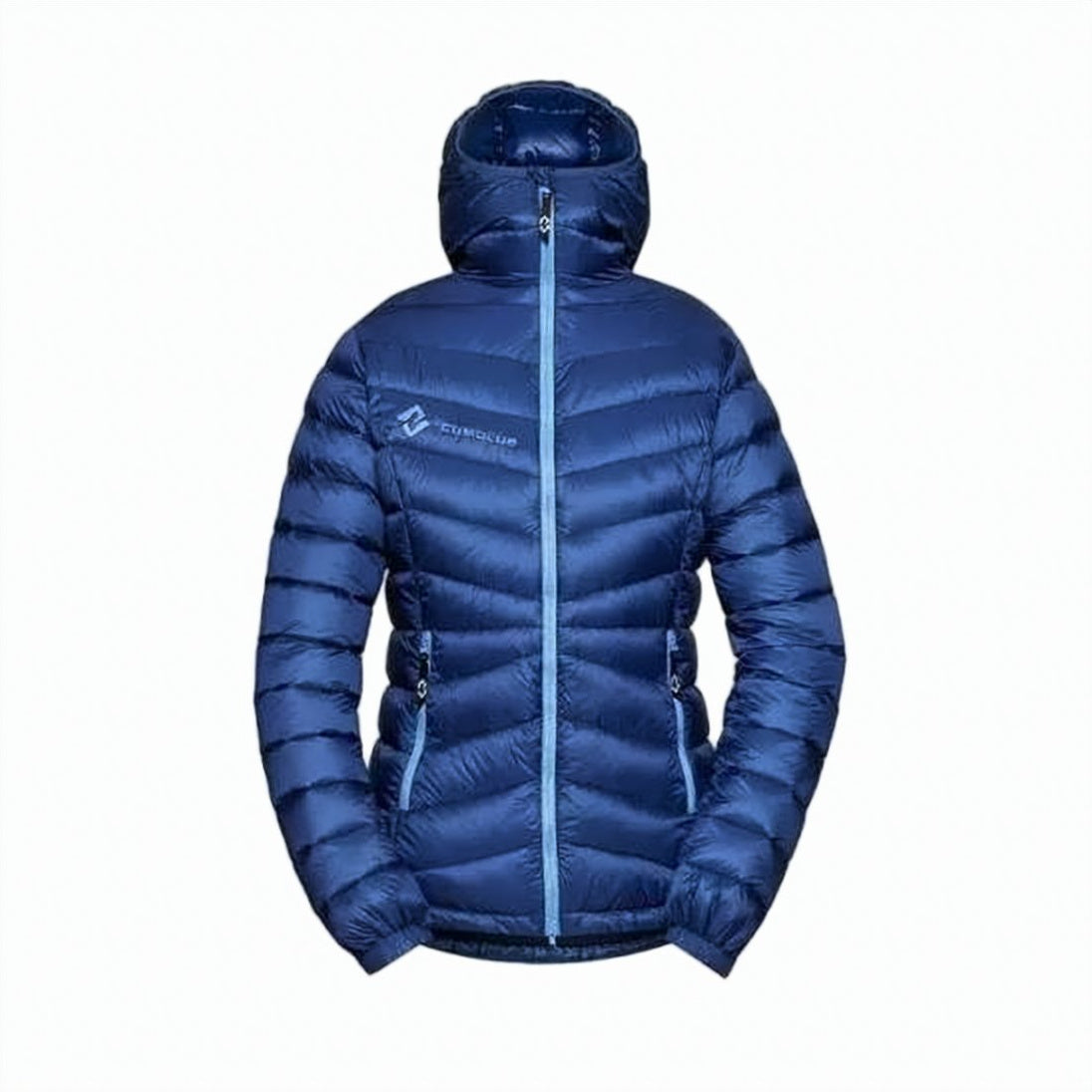 Cumulus Padded Down Jacket with Contrasting Zipper