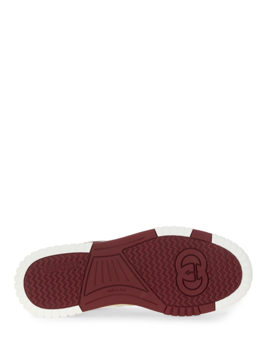 Low-Top White Calfskin Sneakers with Polished Finish