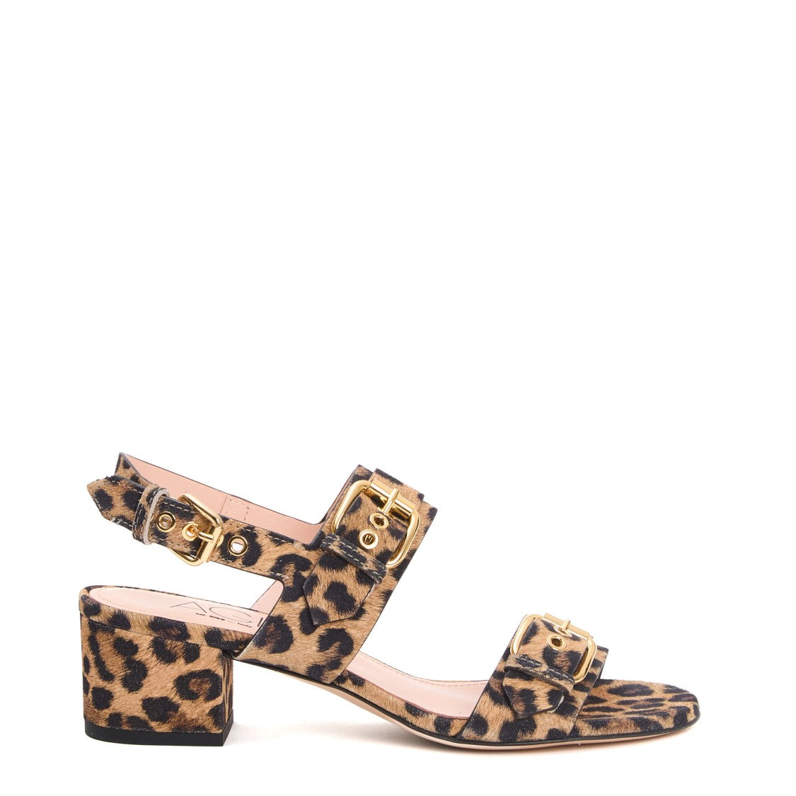 45Mm Leopard Heel Sandal